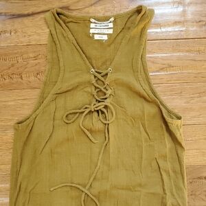 One X One Teaspoon Tahitian Pearl Lace-Up Cover Up Dress